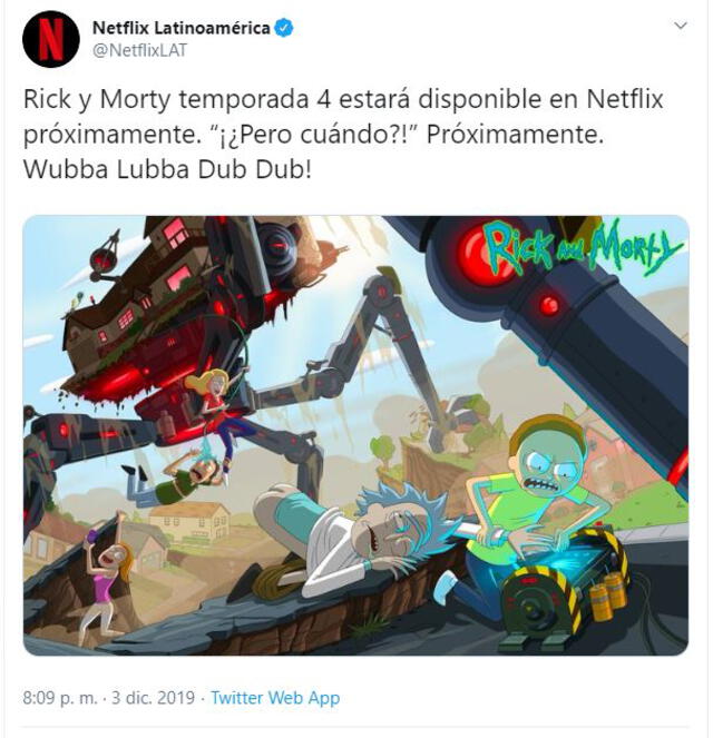 Netflix Latinoamérica anunció que la cuarta temporada estará disponible en la plataforma.