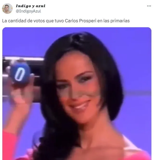 Más humor sobre las declaraciones hechas por Carlos Prosperi respecto a la Primaria 2023. Foto: X   