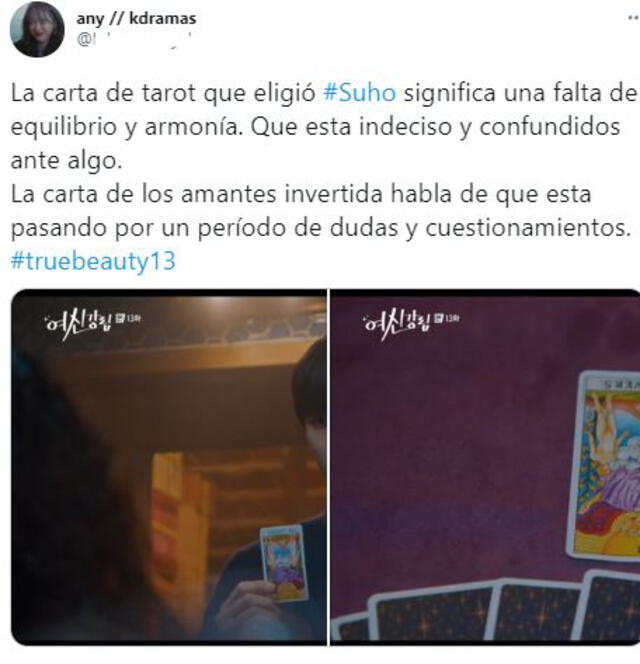 Fans comentan el ep 13 de True Beauty. Foto: captura/Twitter