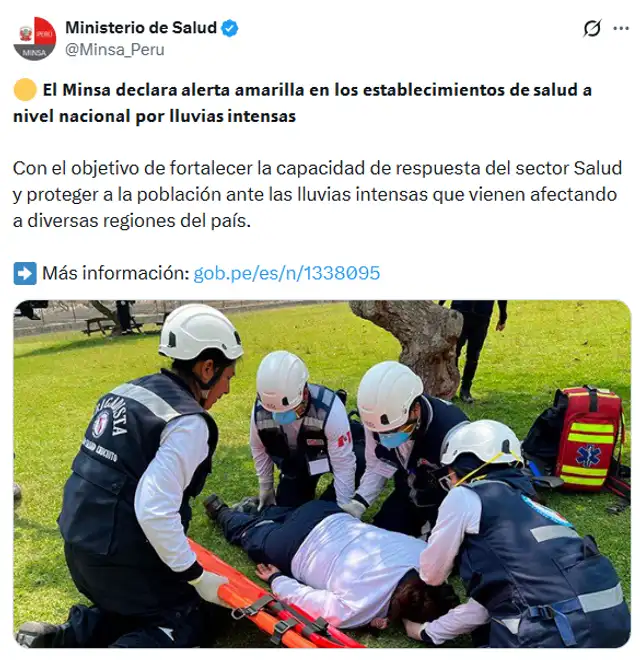 La medida buscará mejorar la atención en los hospitales. Foto: X/ Minsa   