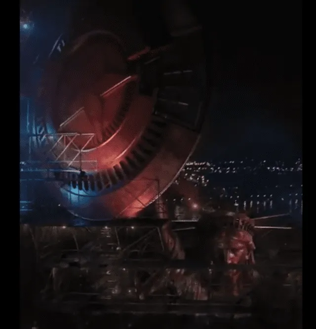 Spot de TV muestra la Estatua de la Libertad con el escudo del Capitán América. Foto: captura Twitter