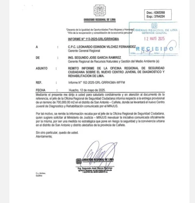 Proyecto de construcción del nuevo Centro Juvenil de Diagnóstico y Rehabilitación de Lima I genera controversia en San Antonio de Cañete   