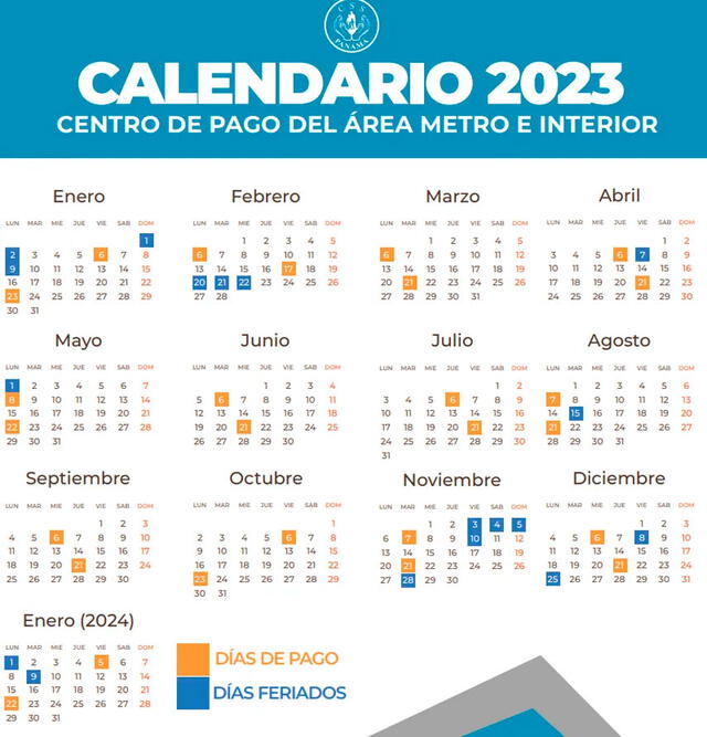  Calendario en centro de pago para los pensionados y jubilados. Foto: CSS    