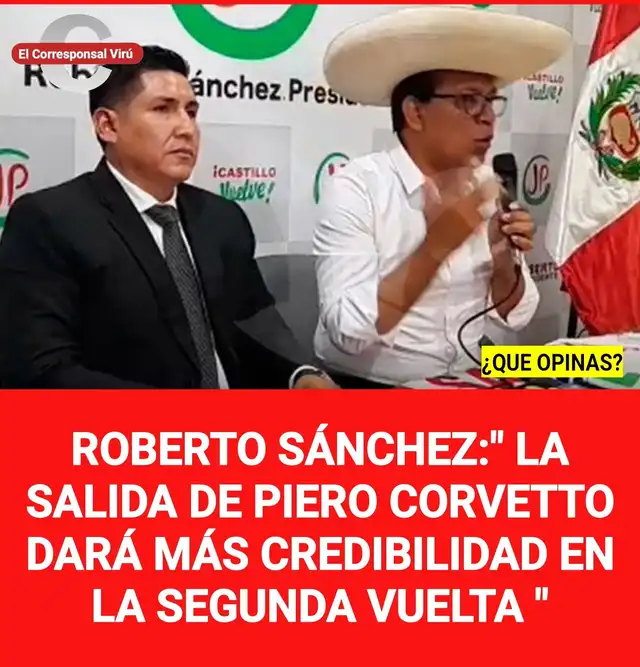 Cita falsa atribuida a Roberto Sánchez. Foto: Facebook   