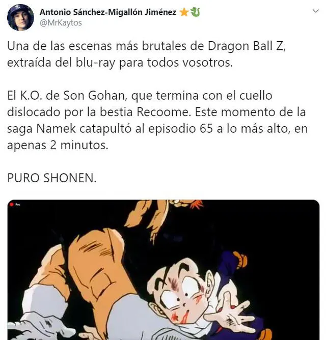 Pelea entre GOhan y Recoome fue elegida como la más brutal de Dragon Ball Z - Fuente: Toei Animation