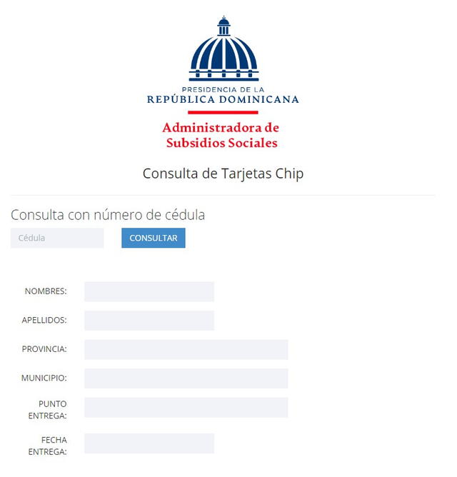 Página de Adess para consultar Tarjetas Chip. Foto: captura de Adess   