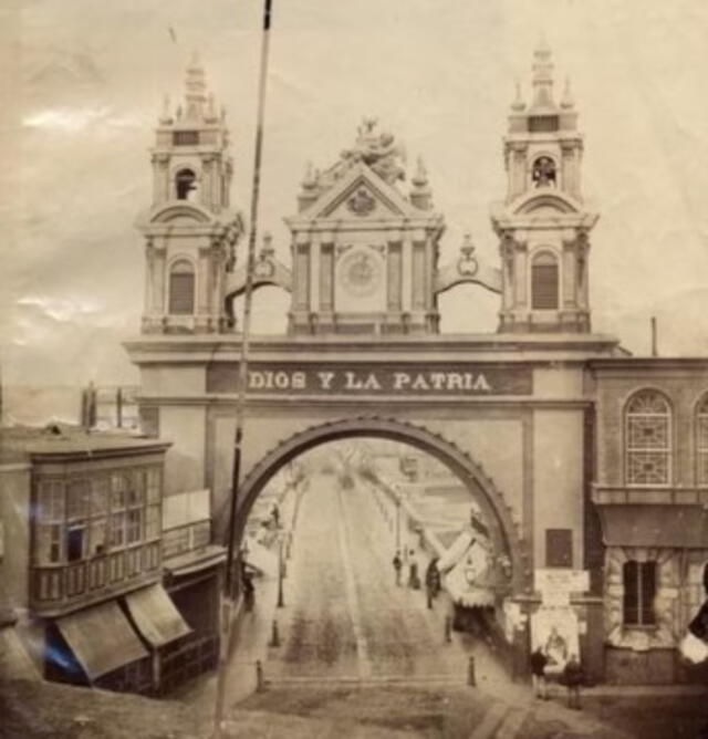  El histórico puente visto desde el jirón Trujillo. Foto: Eugène Courret   