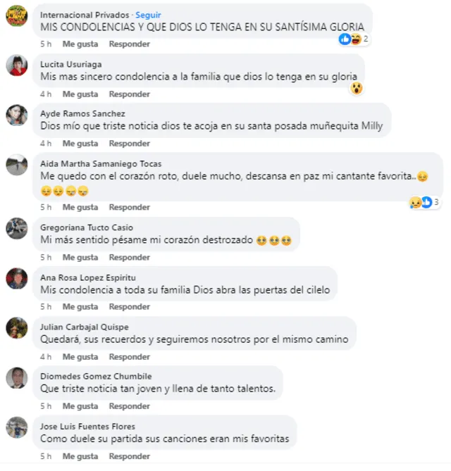 A través de las redes sociales, seguidores de Muñequita Milly se pronunciaron. Foto: Captura de Pantalla A través de las redes sociales, seguidores de Muñequita Milly se pronunciaron. Foto: Captura de Pantalla