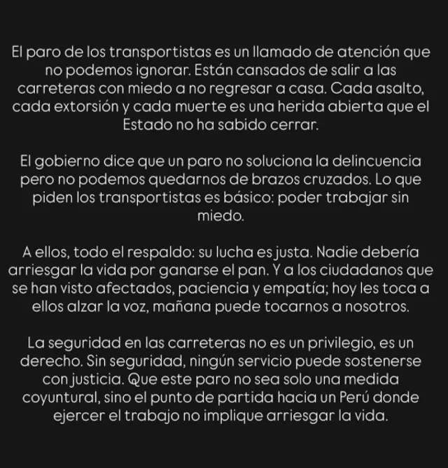 Comunicado de Anahí de Cárdenas. Foto: Instagram Comunicado de Anahí de Cárdenas. Foto: Instagram