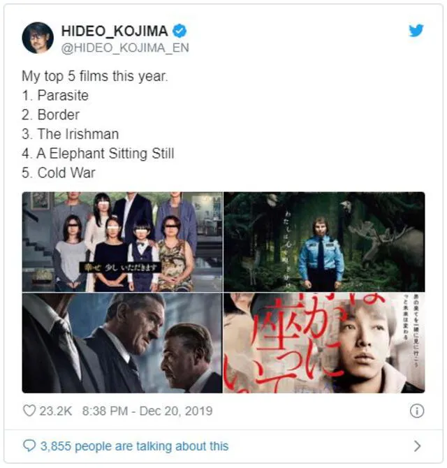 Hideo Kojima - Twitter