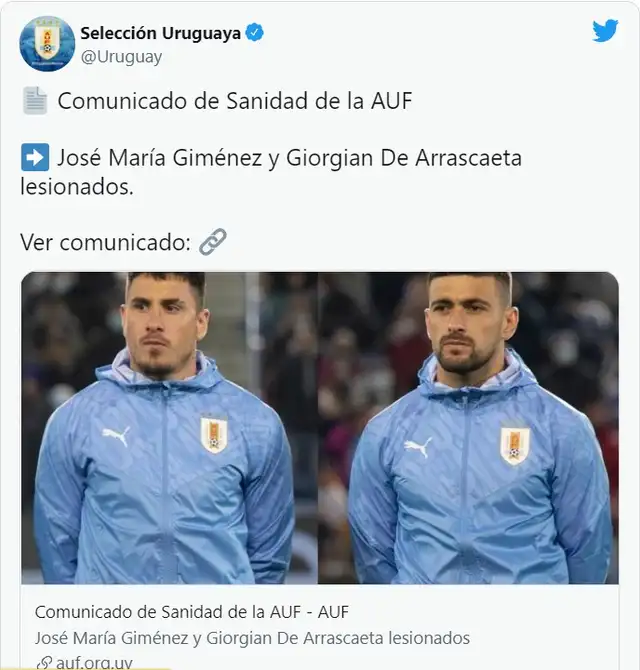 Comunicado de la AUF.