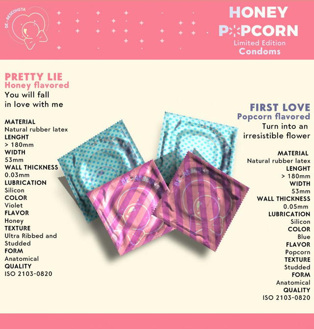 HONEY POPCORN condones