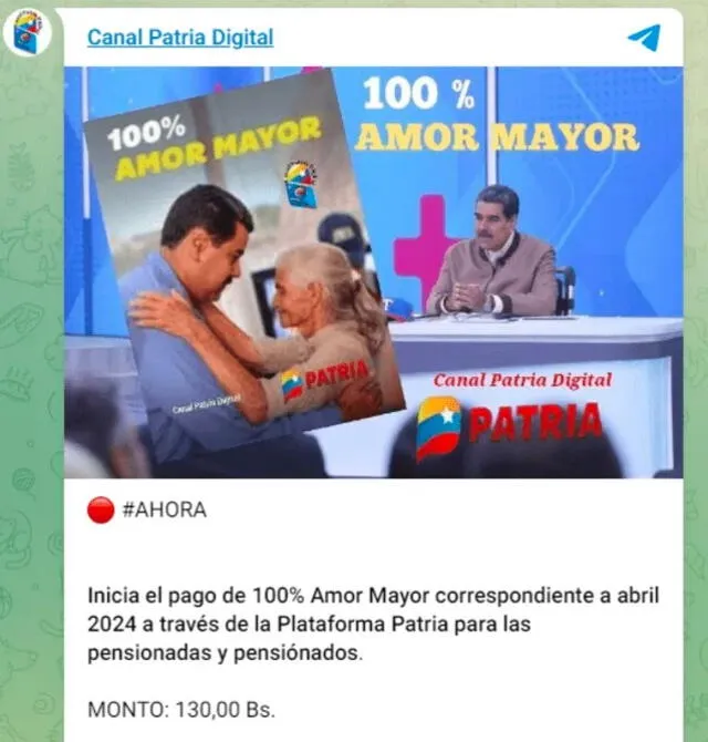 Bono de Amor Mayor | Nicolás Maduro | Venezuela