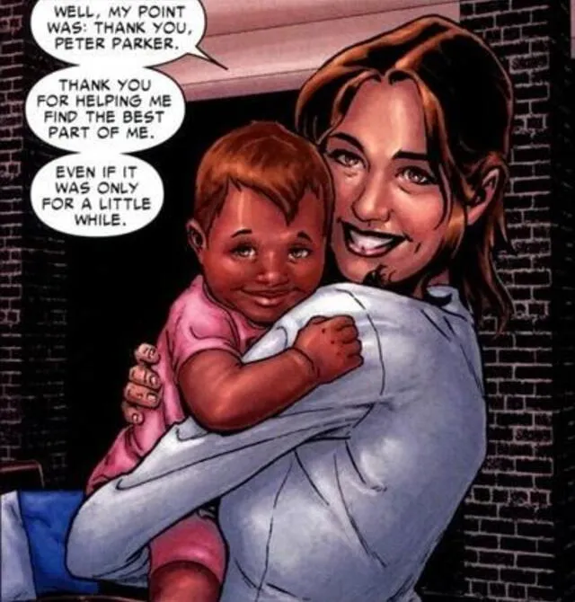 Jessica Jones junto a su hija Danielle. Foto: Marvel Comics   