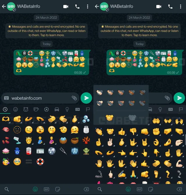 Nuevos emojis de WhatsApp