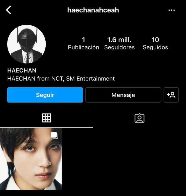 Haechan abre su propia cuenta personal en Instagram