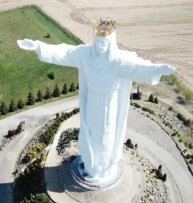 Cristo Rey Świebodzin es la figura de Jesucristo más grande del mundo. Foto: El Universal   