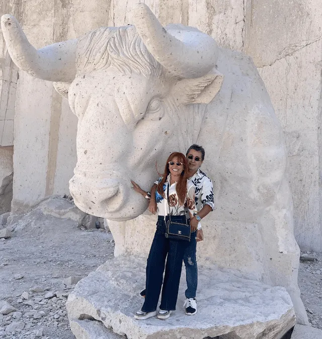  Magaly Medina y Alfredo Zambrano compartieron un tierno viaje a Arequipa. Foto: Captura Instagram   