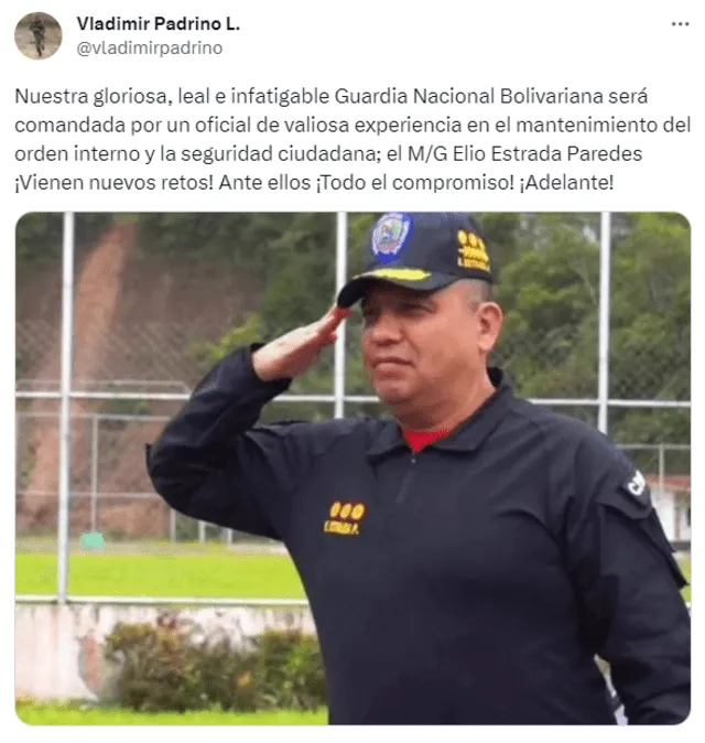 elio estrada paredes | anuncio de maduro hoy | alto mando militar venezuela