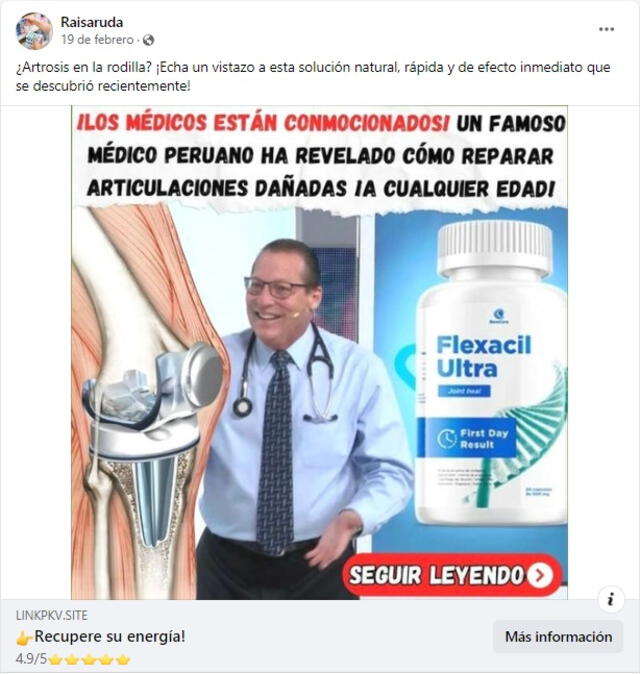 <em> Desinformación sobre el doctor Tomás Borda. Foto: captura de Facebook</em>   
