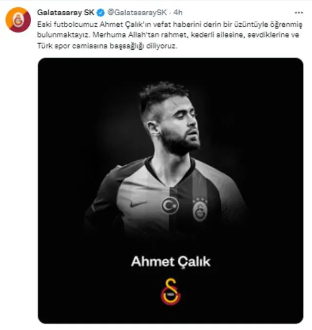 Galatasaray se despidió de su exjugador.