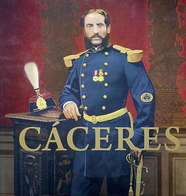Mariscal Andrés Avelino Cáceres en la batalla de Tarapacá, 1879