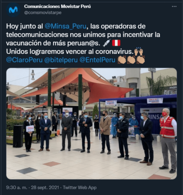 Acuerdo con empresas. Foto: Movistar Perú