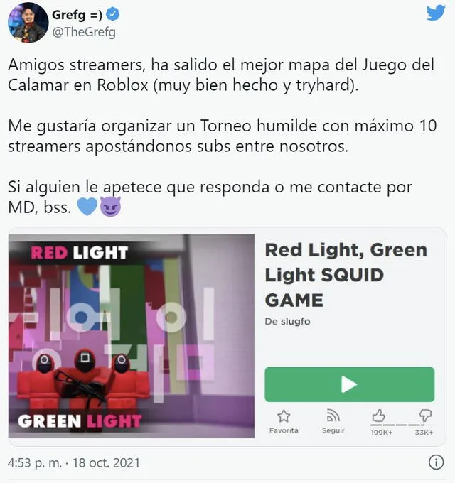 Red Light, Green Light SQUID GAME. Foto: Twitter