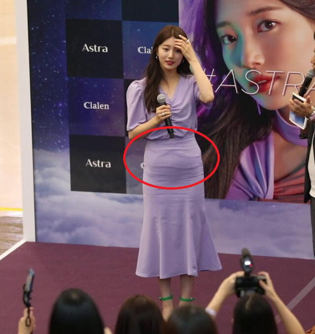 En opinión de los internautas, el vestido de Your Name Here acentuaba de forma desfavorable la cintura y parte baja de la actriz Suzy.