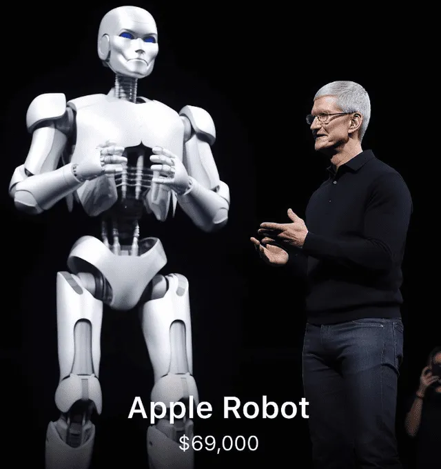 Apple Robot. Foto: captura de Instagram/imagesby.ai<br><br>    