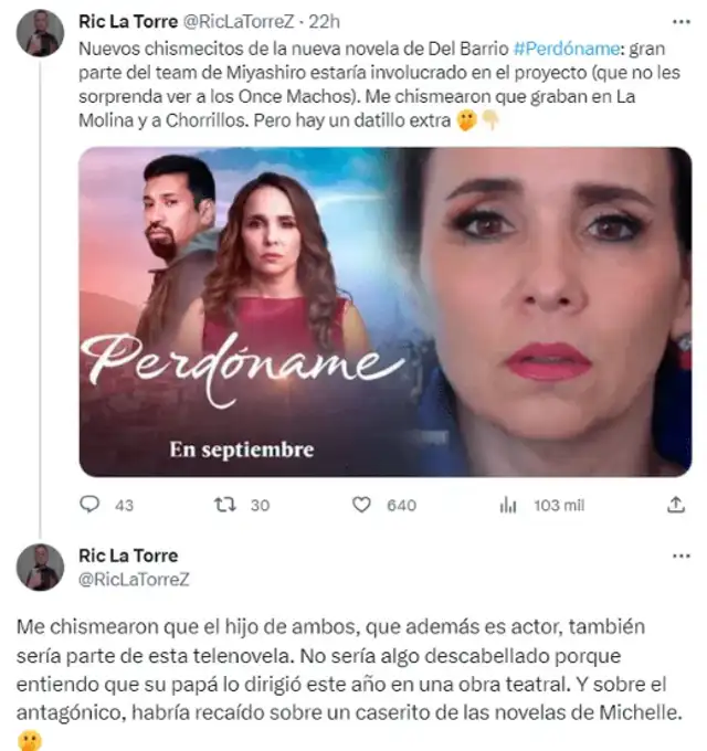 Mikael Miyashiro participaría en 'Perdóname'. Foto: Twitter Mikael Miyashiro participaría en 'Perdóname'. Foto: Twitter