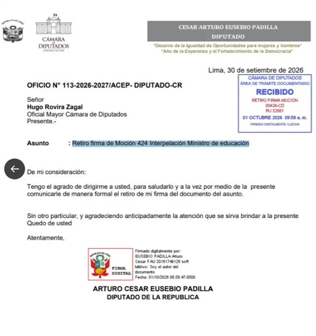 Retiro de firma