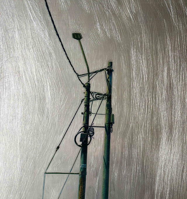 "Energía" de Denise Jiras. Impresión en acero inoxidable e hilos de algodón. Imagen: Difusión. "Energía" de Denise Jiras. Impresión en acero inoxidable e hilos de algodón. Imagen: Difusión.