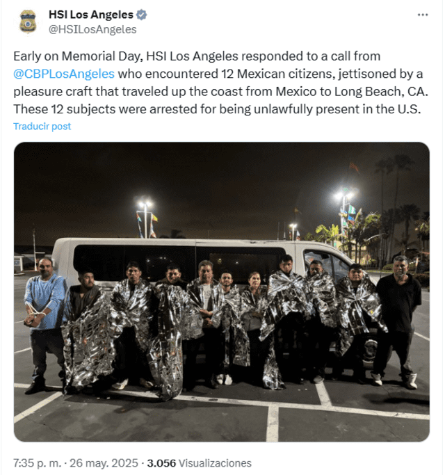 La agencia comunicó la operación en su post de X (antes Twitter). Foto: Captura X.   