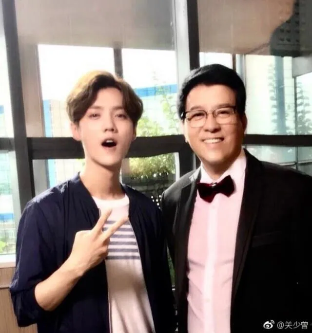 Padre de Guan Xiaotong y Luhan. Foto: Naver/weibo