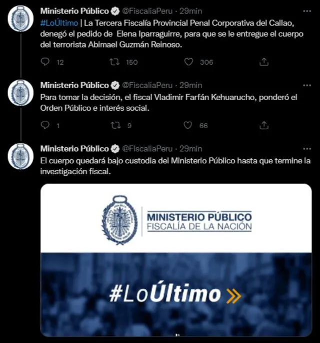 Imagen: Twitter / Ministerio Público