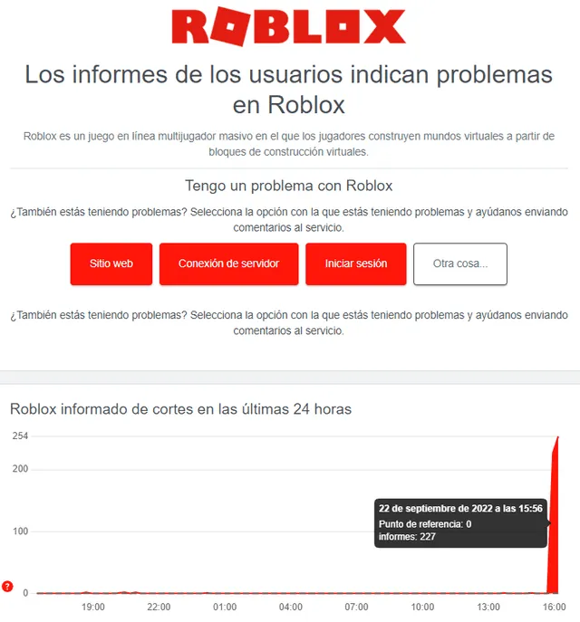 Roblox ha caído: usuarios reportan fallas en los servidores