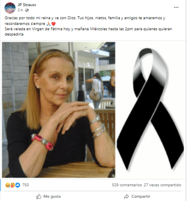 Anita Martínez falleció este martes 19 de abril. Foto: captura Facebook