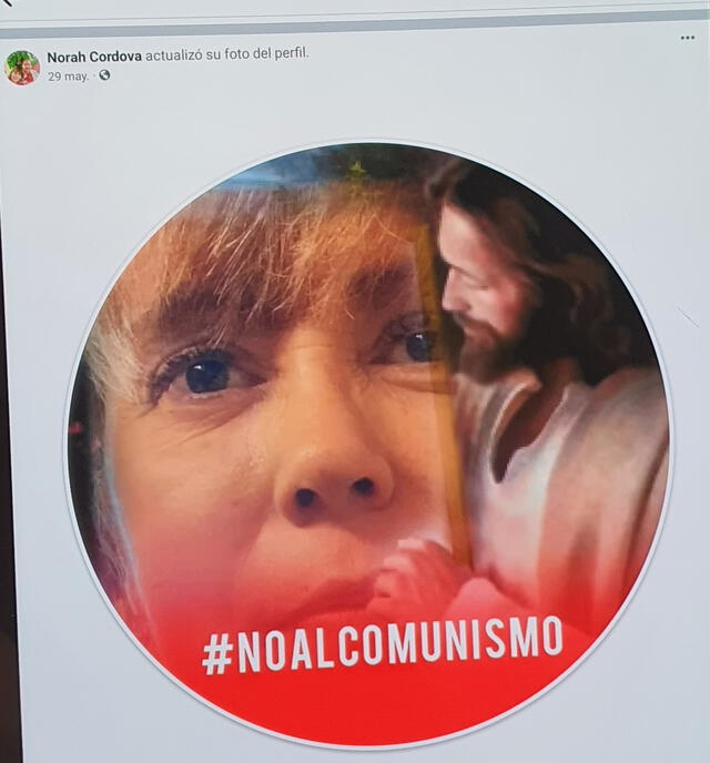 Fiscal Norah Córdova, no al comunismo