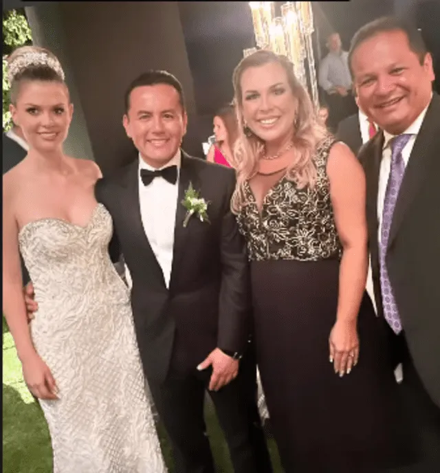 Los políticos que asistieron a la boda de Brunella Horna y Richard Acuña. Foto: Instagram Fiorella Molinelli