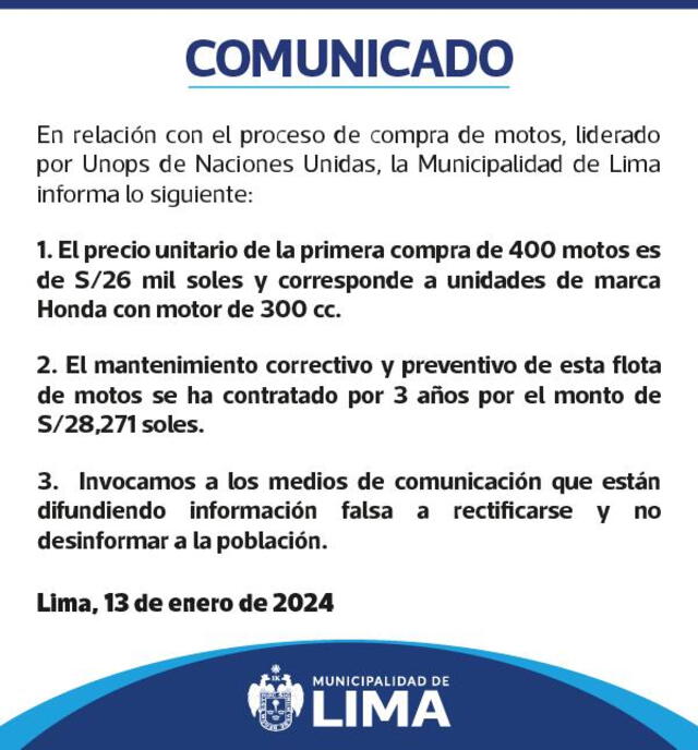 Foto: Municipalidad de Lima   