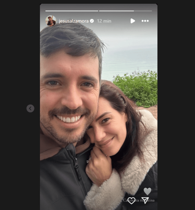  Jesús Alzamora y María Paz juntos. Foto: Instagram   