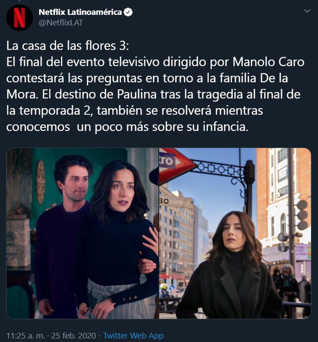 El primer adelanto del final de La casa de las flores 3 - Fuente: Netflix