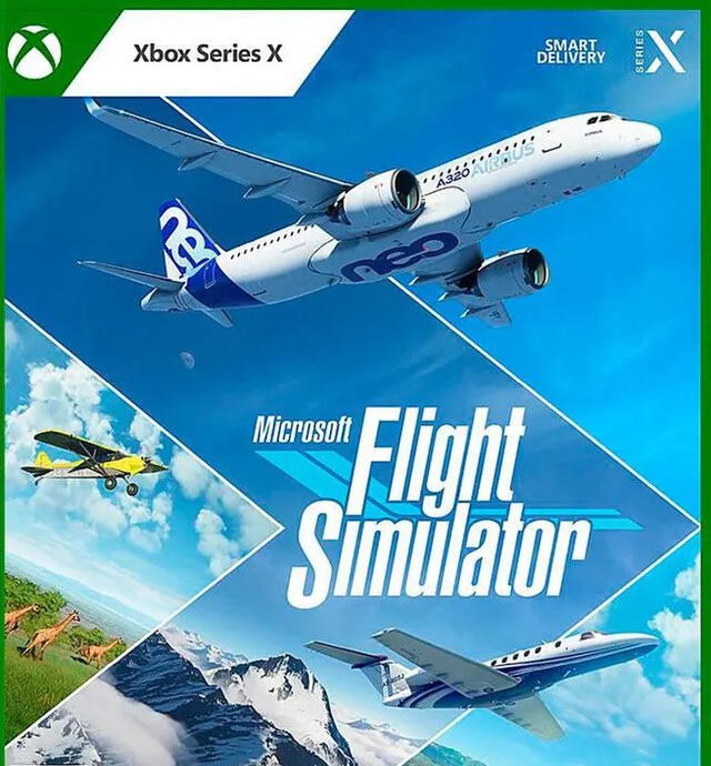 Así luce la portada de Microsoft Flight Simulator para Xbox Series X. Foto: Microsoft
