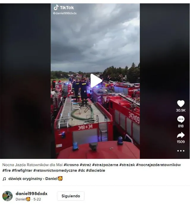 Secuencia similar al video, expuesto por el post viral. Foto: captura en Tik Tok / “Daniel998dxdx”