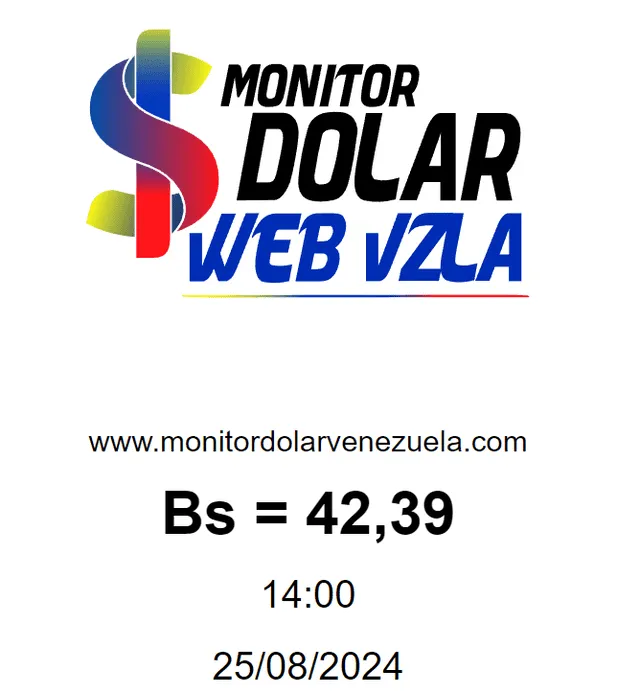 Monitor Dólar: tipo de cambio del dólar hoy, 26 de agosto de 2024. Foto: monitordolarweb   