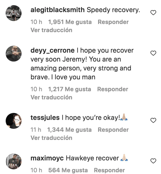 Jeremy Renner se encuentra hospitalizado y en estado crítico tras sufrir accidente en la nieve