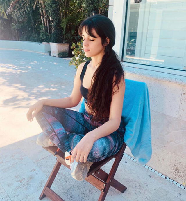 Camila Cabello hace meditación. Foto: Instagram