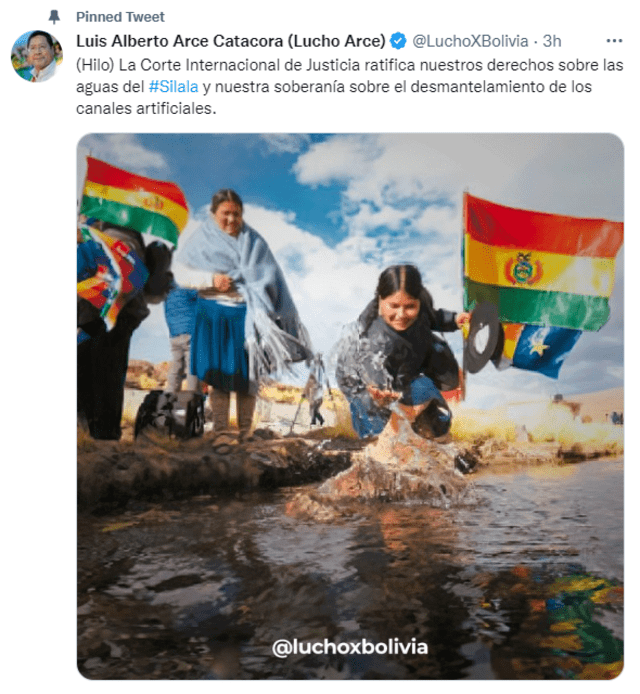 Bolivia celebra fallo “positivo” en La Haya sobre el río Silala disputado con Chile