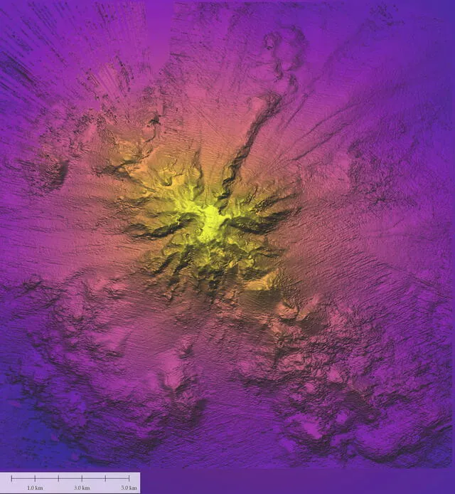 El monte submarino está ubicado en la Dorsal de Nazca. Foto: SOI   